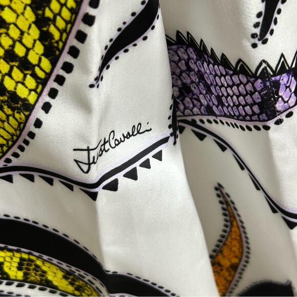 Just Cavalli Multi Color Palm Print Maxi Skirt IT 40 US 4 Small - Picture 11 of 16